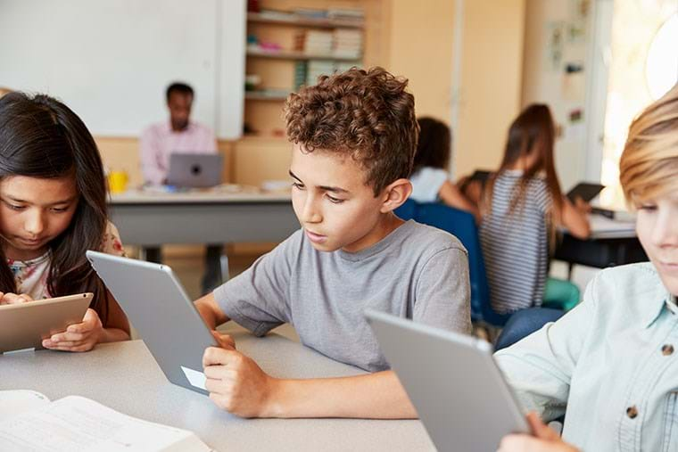 Students On Tablets